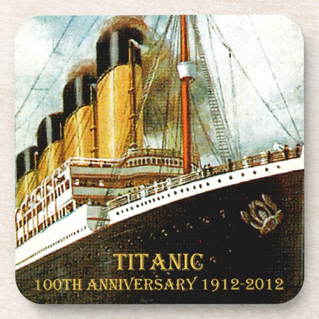 Posavasos Aniversario titánico del RMS 100o (Frente)