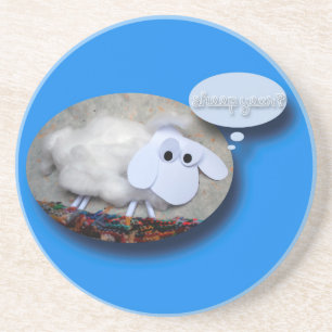 Posavasos ¿Año ovino? Pascua de piedra arenisca del año zodi