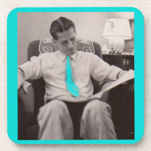 Posavasos Años 1930 leyendo el periódico