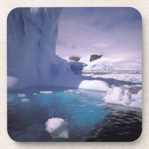 Posavasos Antártida. Paisajes de hielo antárticos 2