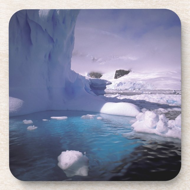 Posavasos Antártida. Paisajes de hielo antárticos 2 (Frente)