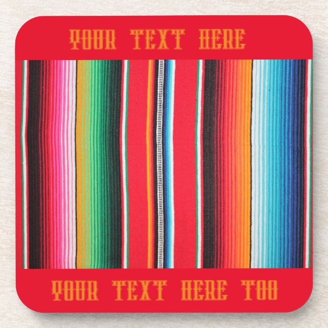 Posavasos Antecedentes mexicanos de poncho (Frente)