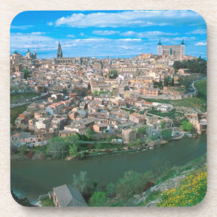 Posavasos Antigua ciudad de Toledo, España.