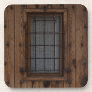 Posavasos Antigua puerta marrón de madera