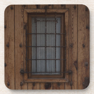 Posavasos Antigua puerta marrón de madera