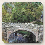 POSAVASOS ANTIGUO PUENTE SOBRE EL RÍO<br><div class="desc">Diseño artístico de un viejo puente sobre un río en Gales.</div>