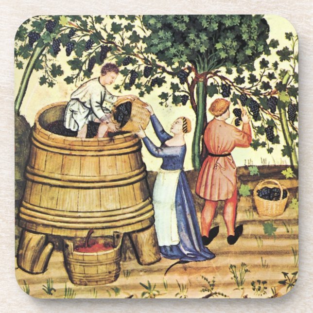POSAVASOS ANTIQUE GRAPE VINEYARD HARVEST (Frente)