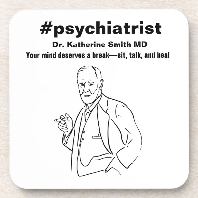 Posavasos antistress Freud Psychiatry Therapy Clinic Health (Frente)