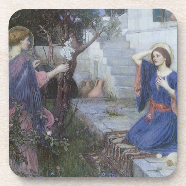 Posavasos Anunciación de John William Waterhouse (Frente)