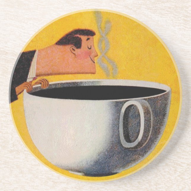 Posavasos Anuncio de café de época (Frente)