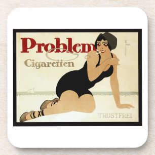 Posavasos Anuncio de cigarrillo problemático