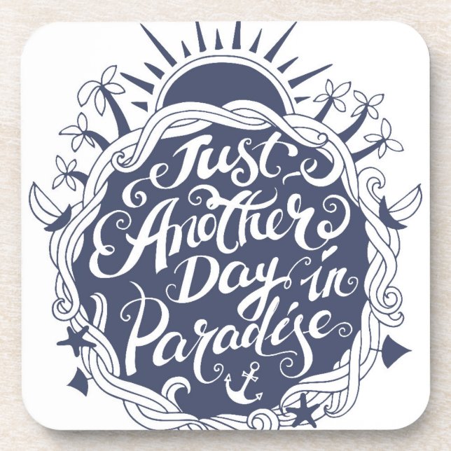 Posavasos Apenas otro día en paraíso (Frente)