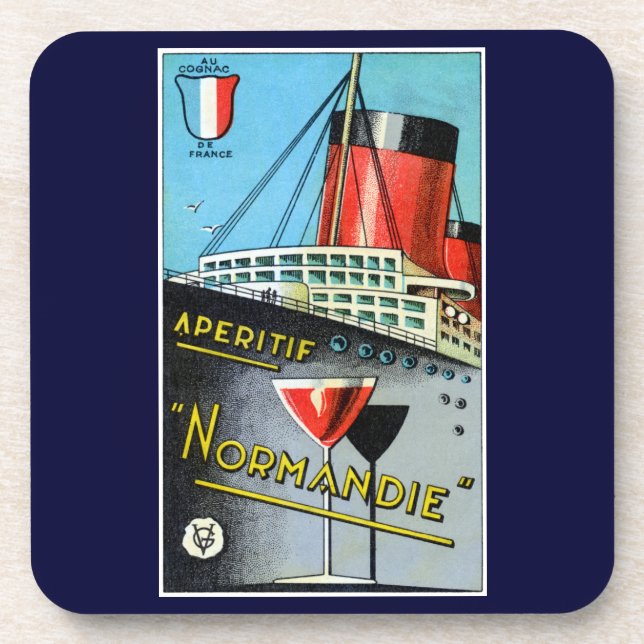 Posavasos Apertif Normandie Francés 1930 (Frente)