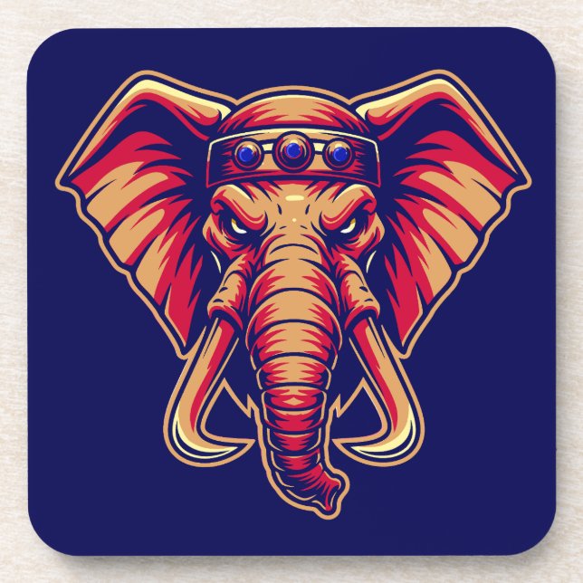 Posavasos Apex Pachyderm - Navy Blue and Orange Edition (Frente)