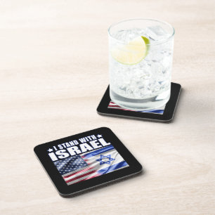Posavasos Apoyo a Israel Estoy con Israel 