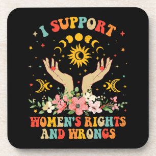 Posavasos Apoyo los derechos y los errores de las mujeres vi