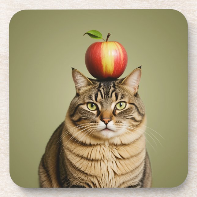 Posavasos Apple Cat (Frente)