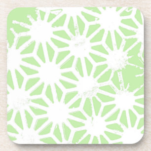 Posavasos Apple green geometric pattern