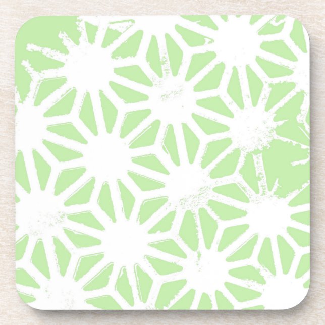 Posavasos Apple green geometric pattern (Frente)