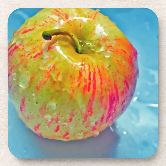 Posavasos Apple que brilla intensamente (Frente)