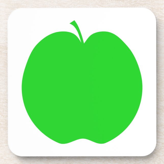 Posavasos Apple verde (Frente)