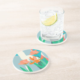 Posavasos Apricot Tulips Artista Color moderno Bloques Prima