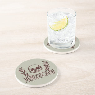 Posavasos Aprovecha el Día Memento Mori calavera