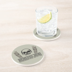 Posavasos Aprovecha el Día Memento Mori calavera