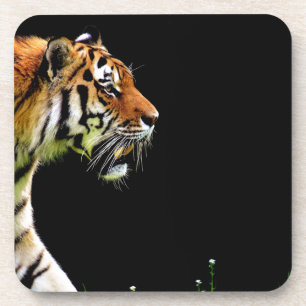 Posavasos Aproximación de tigres - Arte de animales salvajes