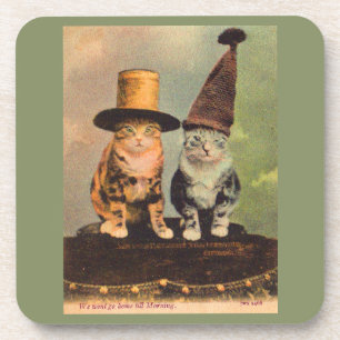 Posavasos aproximadamente 1900 gatos en gorras RPPC