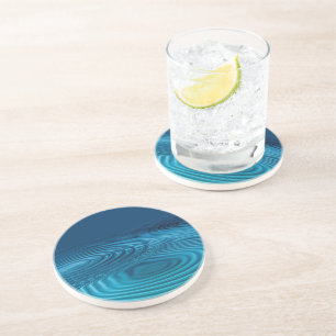 Posavasos Aqua Blue Ripples