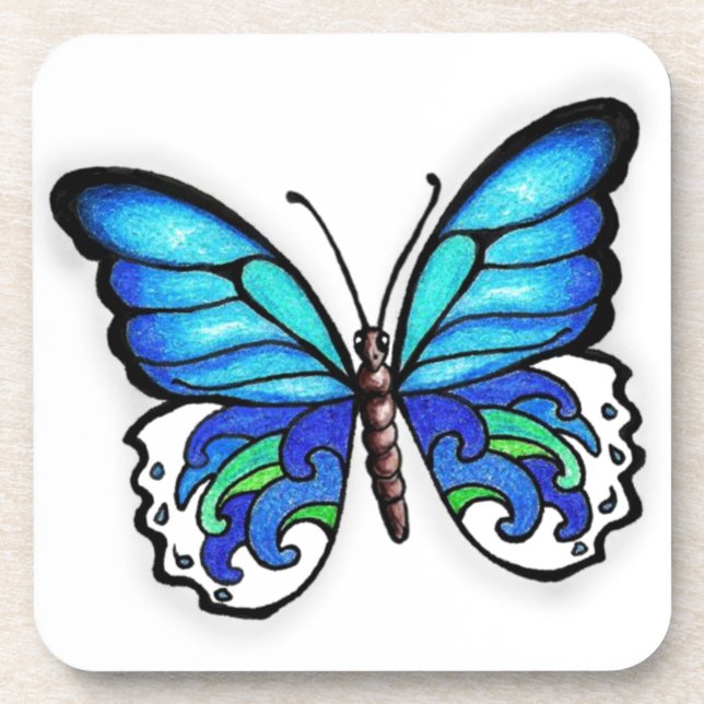 Posavasos Aqua Butterfly (Frente)