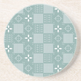 Posavasos Aqua Tile Pattern