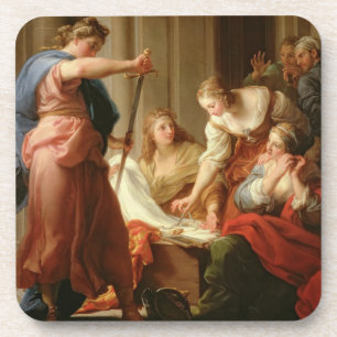 Posavasos Aquiles en la corte de rey Lycomedes con su D