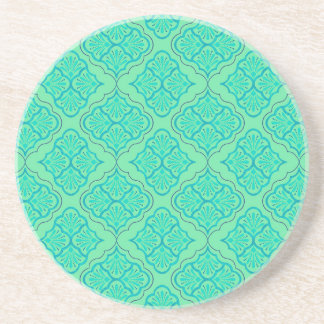 Posavasos Arabesco suave - Patrón geométrico marino
