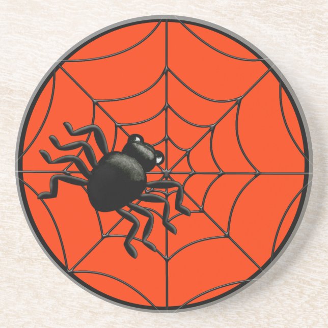 Posavasos Araña y Halloween web (Frente)