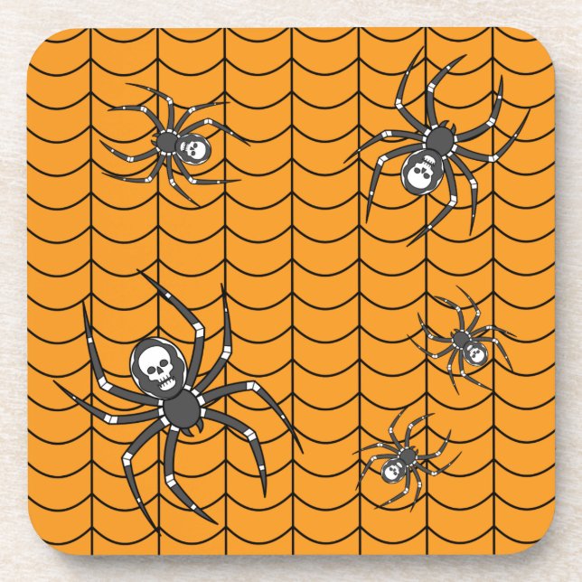 Posavasos Arañas en la montaña rusa de la plaza del desfile (Frente)