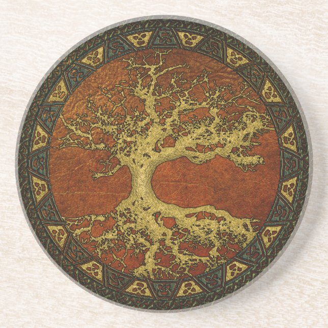 Posavasos Árbol antiguo de la vida (Frente)