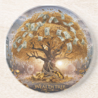 Posavasos Árbol de la riqueza de plástico duro – Árbol del d