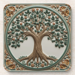 Posavasos árbol de la vida de William Morris Vintage pre-raf