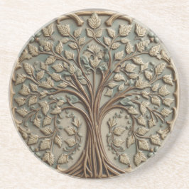 Posavasos árbol de la vida William Morris pre-rafaelita vint