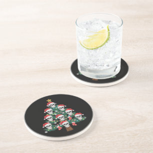 Posavasos Árbol de Navidad Calavera Pijama Esqueleto Genial