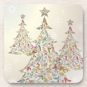 Posavasos Árbol de Navidad caprichoso de PixDezines+copolos