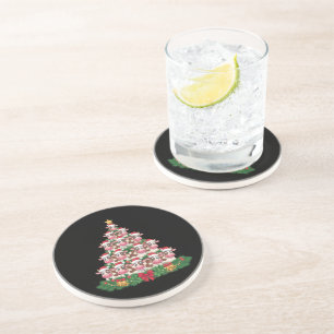 Posavasos Árbol de Navidad de Vaca Regalo Divertido para Ama
