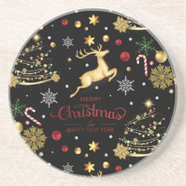 Posavasos Árbol de navidad rojo