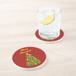 Posavasos Árbol de Navidad Verde