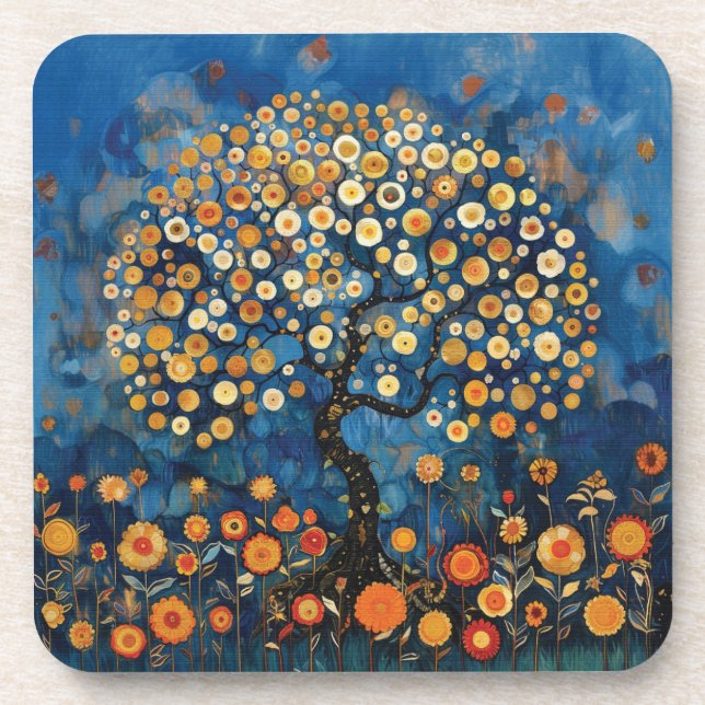 Posavasos Árbol de vida de Klimt (Frente)