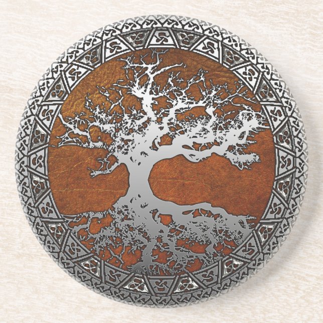 Posavasos Árbol de Vida de Plata (Frente)