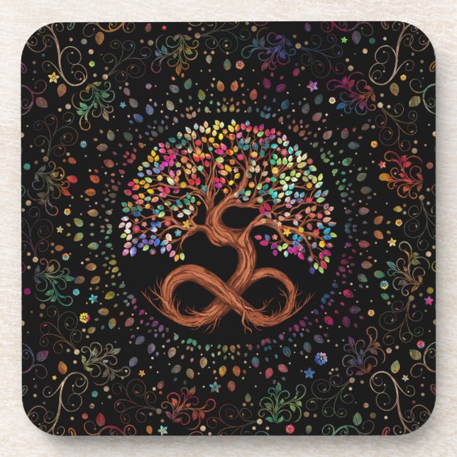 Posavasos Árbol de vida - Infinito (Frente)