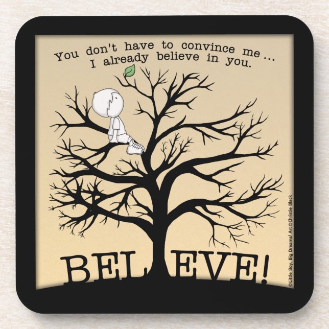 Posavasos Árbol en flor (Frente)